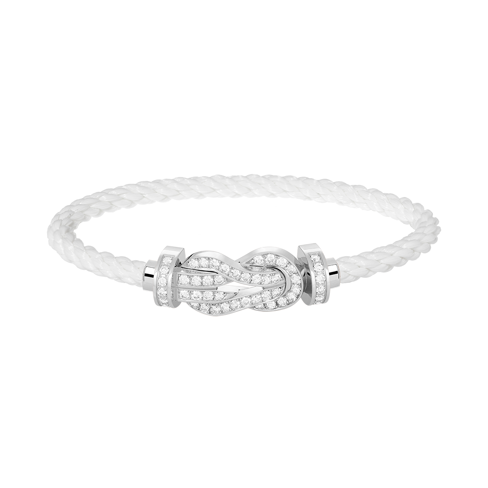 [Elitejewels]Chance großes Armband mit 8-stelliger Schnalle und Diamanten in Silber