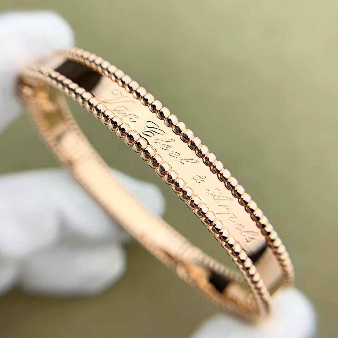 [Elitejewels]CLOVER BRACELET ENGRAVING SERIES