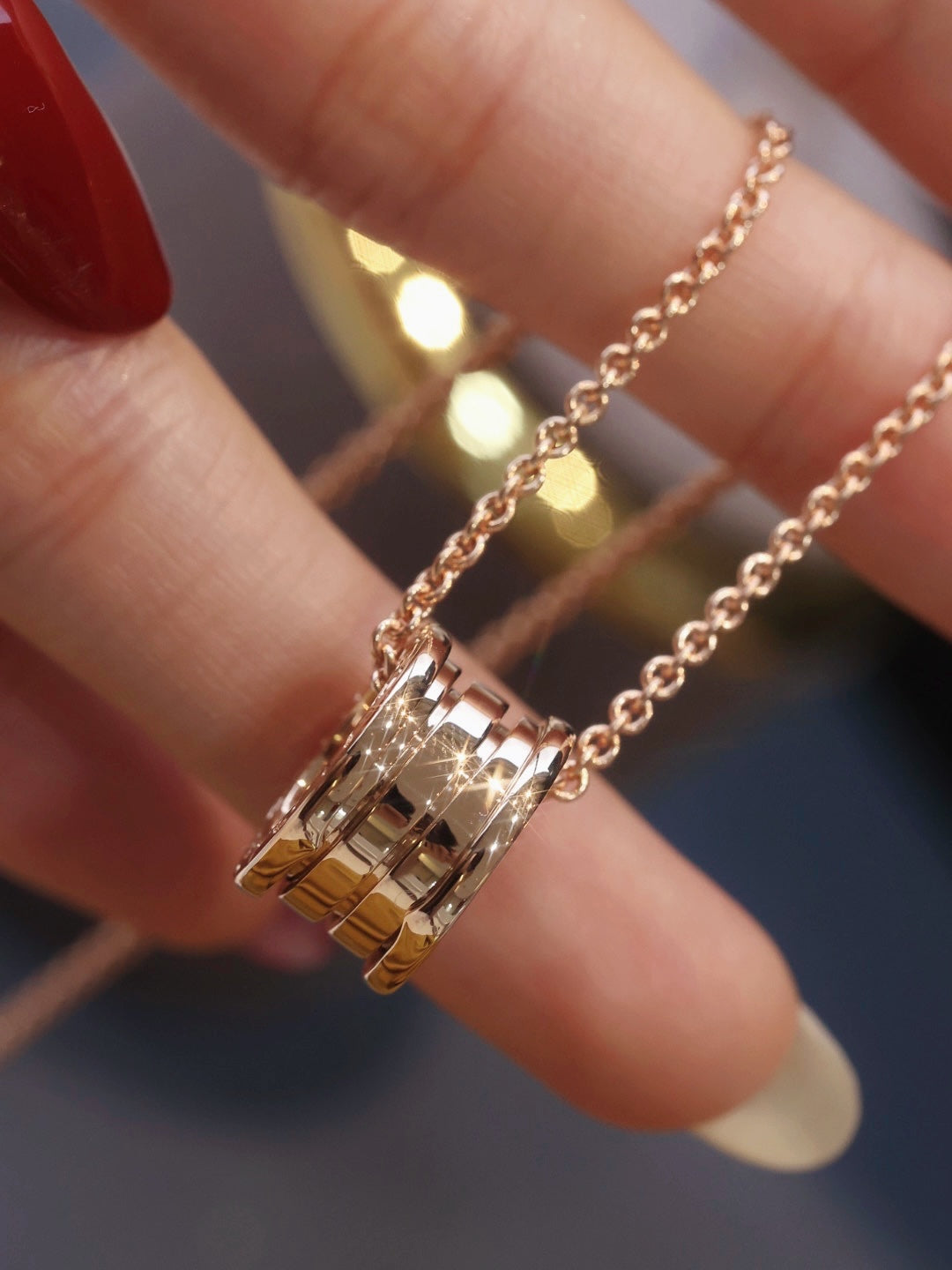 [Elitejewels]ZERO 1 ROSA GOLD HALSKETTE