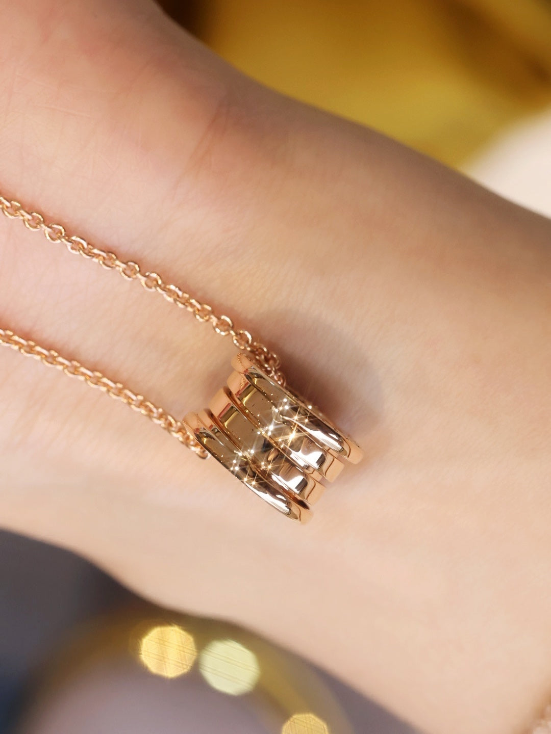 [Elitejewels]ZERO 1 ROSA GOLD HALSKETTE