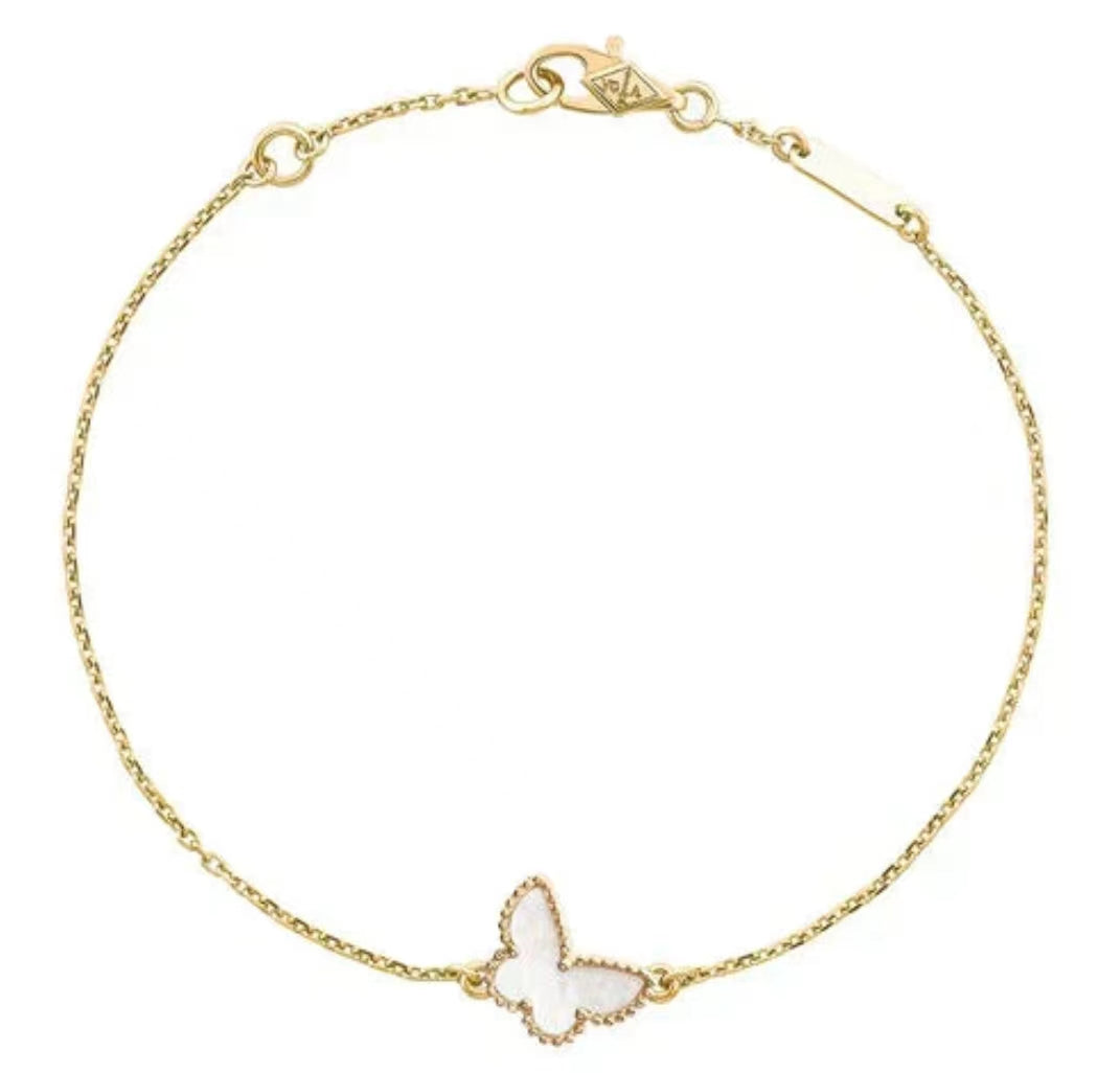 [Elitejewels]バタフライ ダークモップ バタフライ ブレスレット