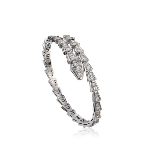 [Elitejewels]SERPENTI ARMBAND 6MM SILBER DIAMANT 