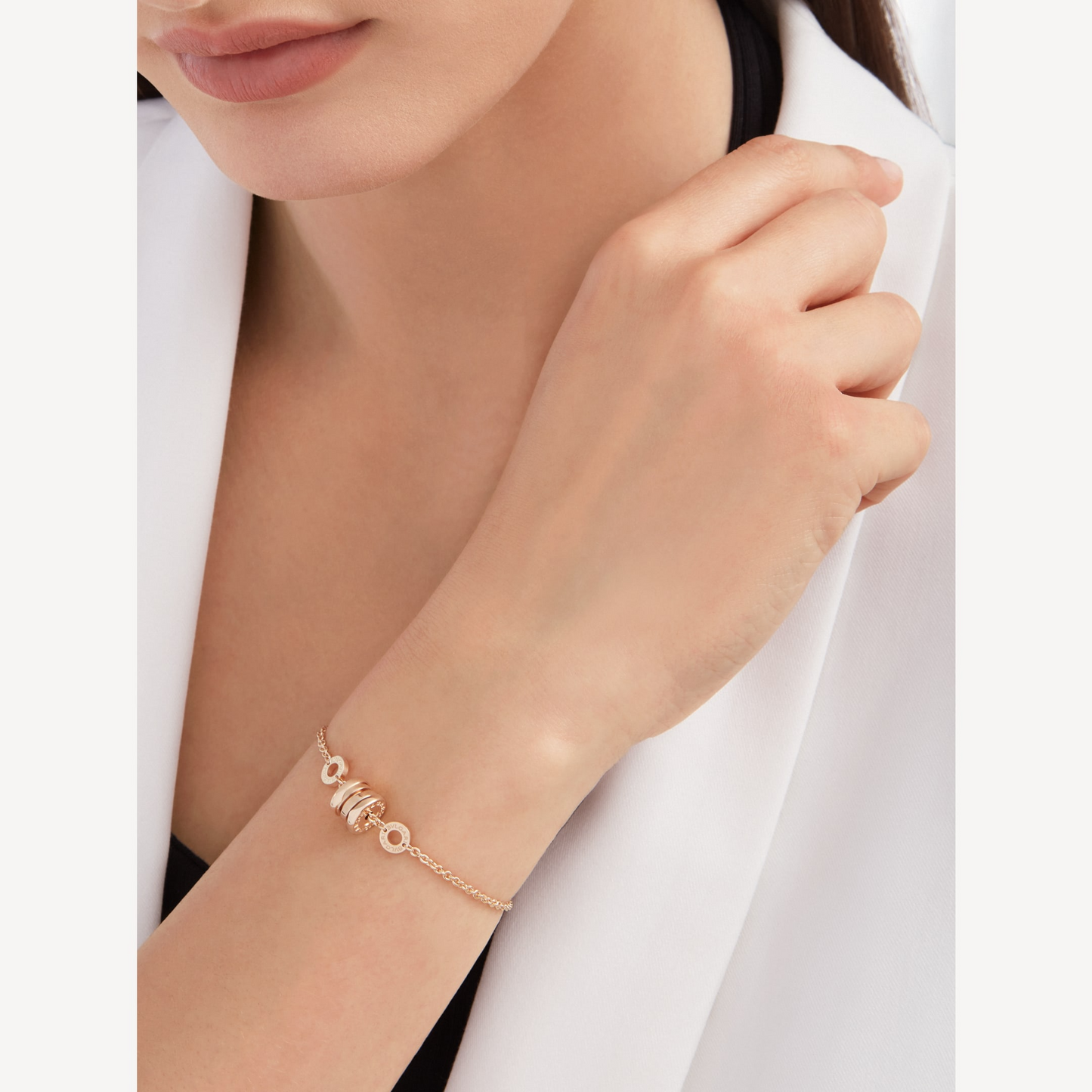 [Elitejewels]ZERO 1 ARMBAND AUS WEICHEM ROSAGOLD