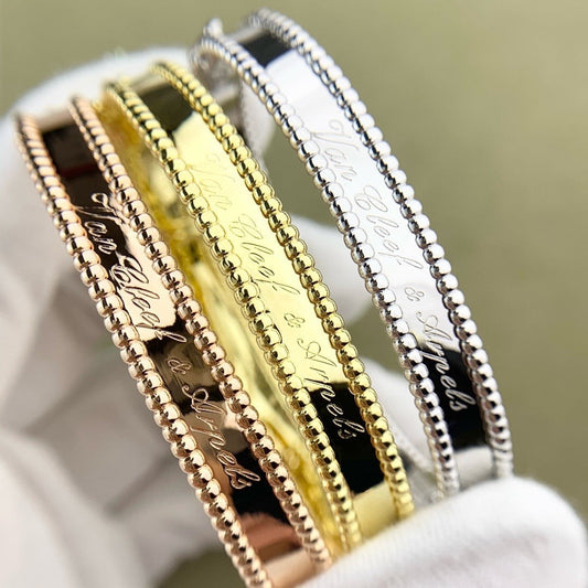 [Elitejewels]CLOVER BRACELET ENGRAVING SERIES