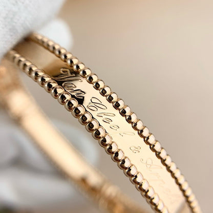[Elitejewels]CLOVER BRACELET ENGRAVING SERIES