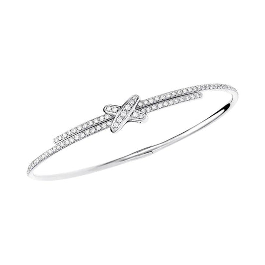 [Elitejewels]ジュー ドゥ ブレスレット ダイヤモンド シルバー