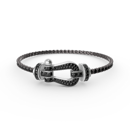 [Elitejewels]FORCE ラージホースシュー フルダイヤモンド テニスブレスレット